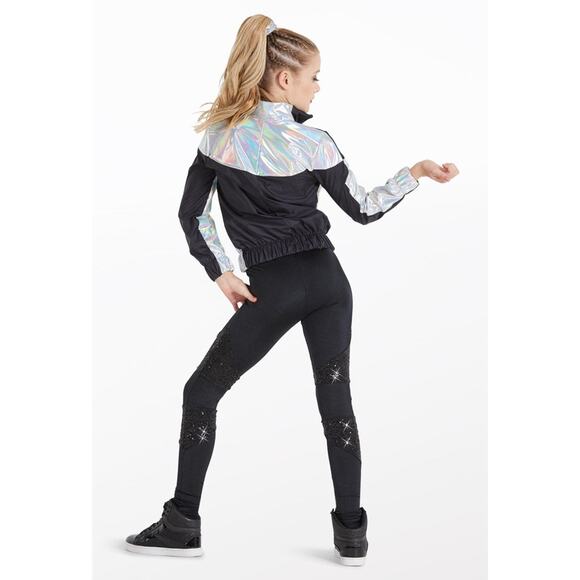 Dance Costume Weissman 12255 Large Child Silver 3pc Set Jazz Hip Hop Space - Picture 2 of 3